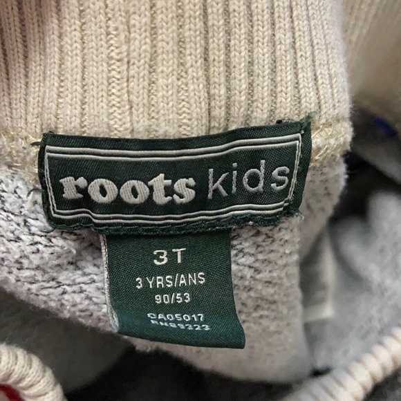 Roots Grey Sweatpants with Beige & Red Waistband - Picture 5 of 6